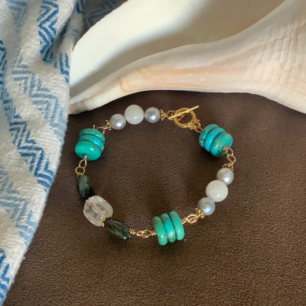 Handmade tennis bracelet